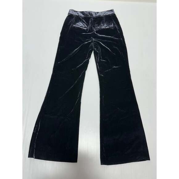 VERONICA BEARD Lebone Velvet Pants Women's Navy Rayon Wide-Leg Size 6 NWT $478 - Picture 8 of 15